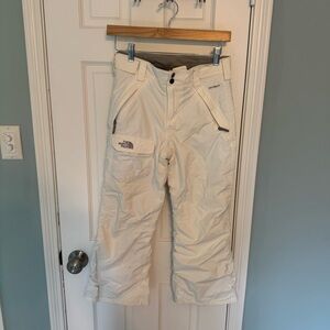 The North Face Kids Hyvent White Snow ski Pants M 10 /12 boys girls youth
